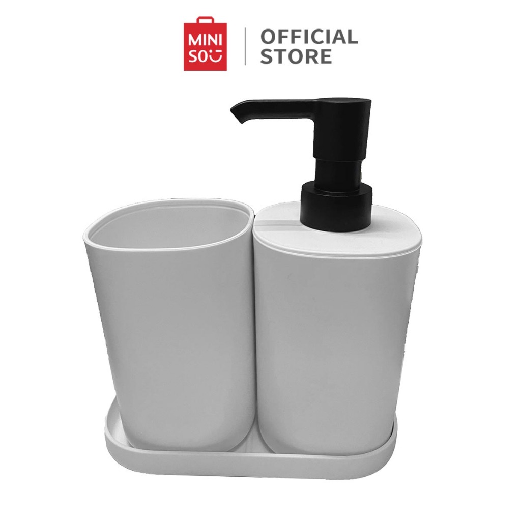 Miniso X Simple Bathroom Set 3Pcs Kamar Mandi Tempat Sabun Organizer