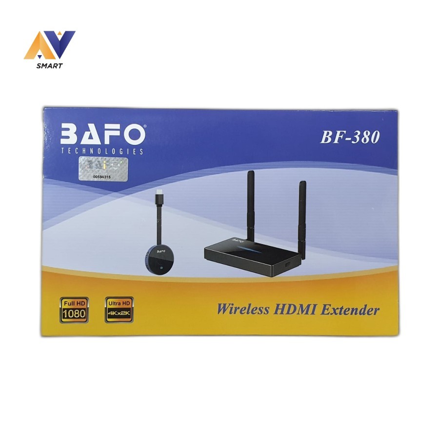 BAFO HDMI WIRELESS PRESENTATION EXTENDER 4K TRANSMITTER RECEIVER 50 METER BF-380 BF380