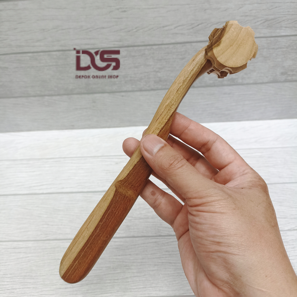 Alat Pijat Roller Punggung Betis Kaki Pijet Refleksi Terapi Rol Tangan Manual Badan Tradisional Kayu