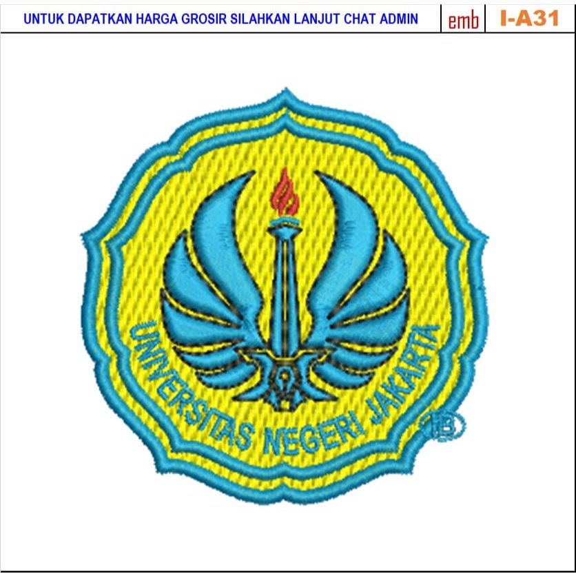 PATCH BORDRI LOGO I-A31 UNIVERSITAS NEGERI JAKARTA
