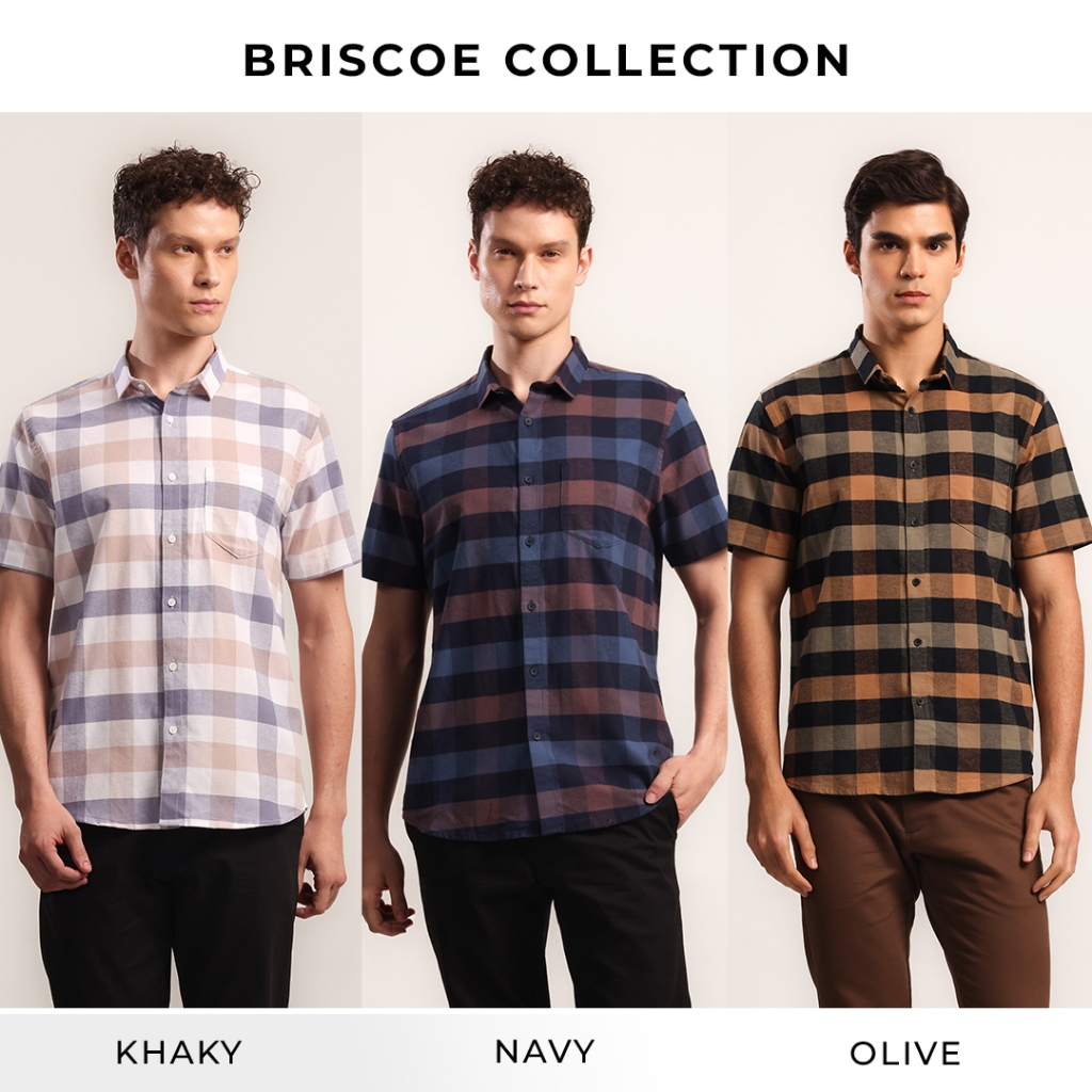 MOC Kemeja Lengan Pendek Pria Briscoe