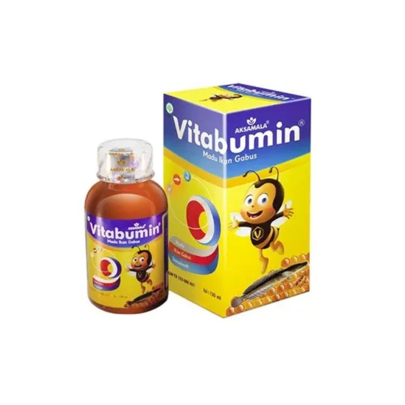 Vitabumin Madu Ikan Gabus 130 ml/Vitamin penambah nafsu makan/ ekstrak ikan gabus