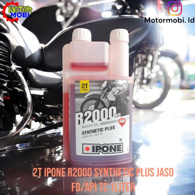 Oli 2T Ipone R2000 Synthetic plus Jaso FD/ApI TC 1Liter