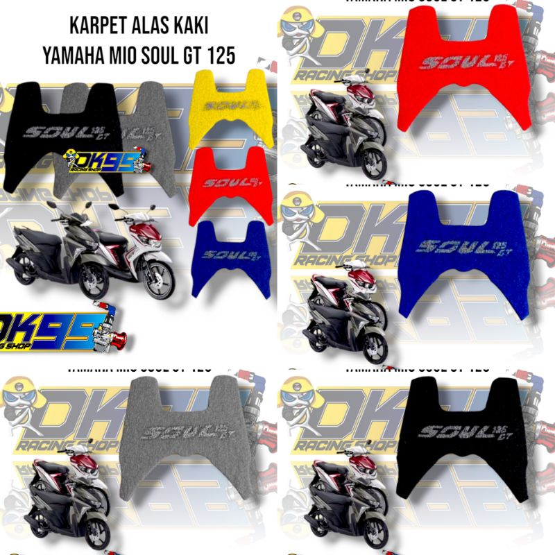 Karpet Pijakan Kaki Yamaha Mio Soul GT 125 karpet motor alas kaki yamaha mio soul gt 115 soul gt 125