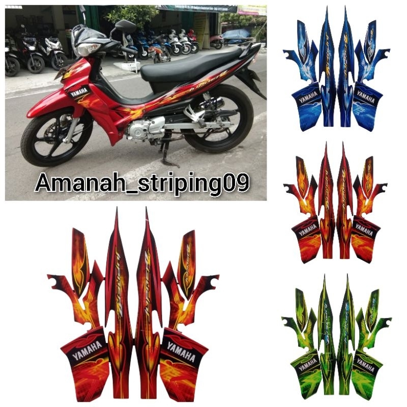 Stripibg standart motor Jupiter z burung hantu 2008 full set body berkualitas