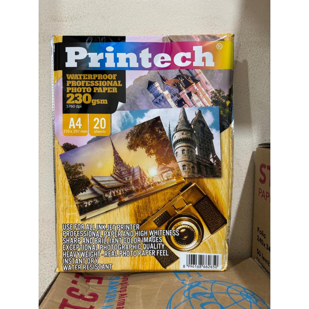 

[20 pcs] Kertas Foto/Photo Paper Printech Super Glossy A4 230g