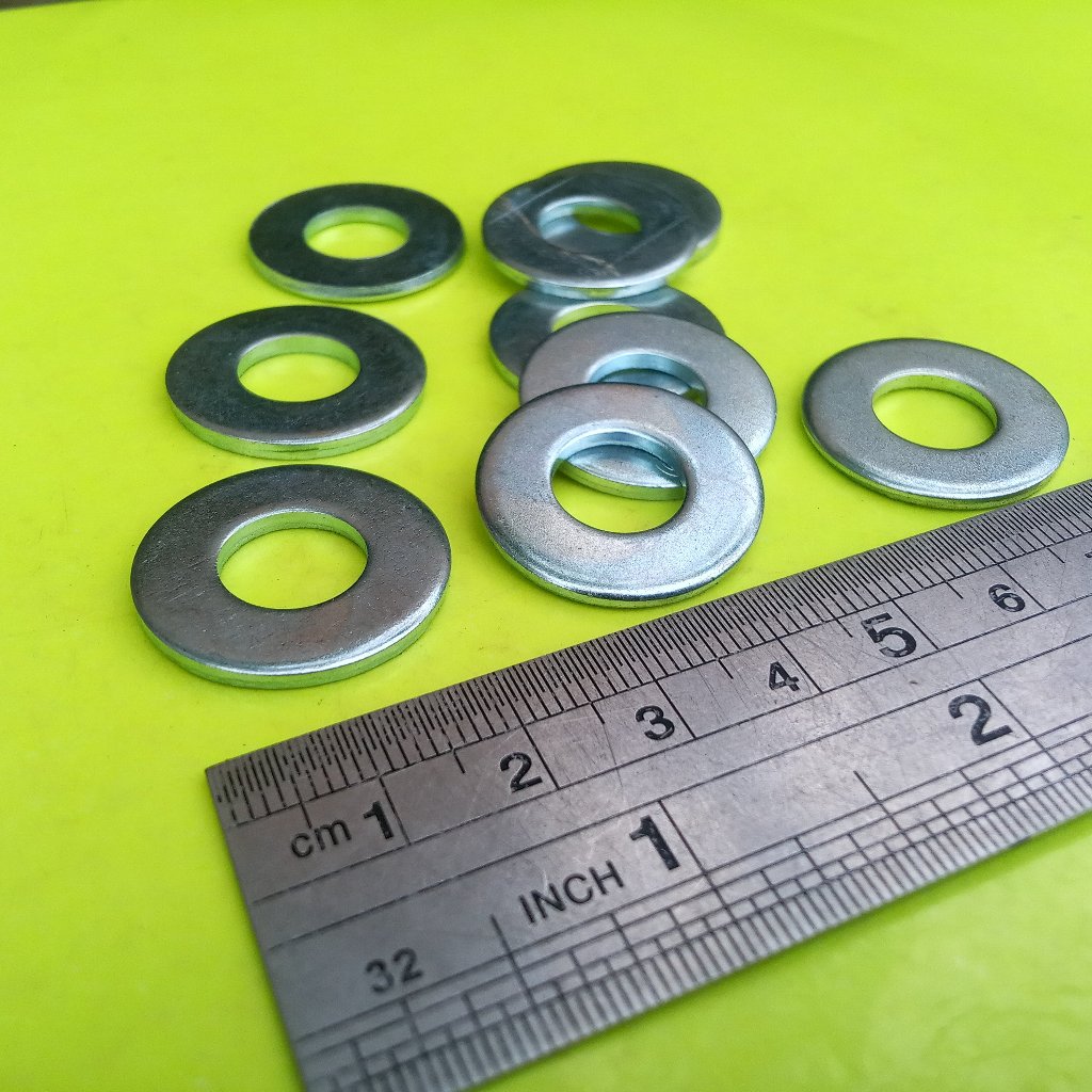 RING PLAT M10 PUTIH / RING BAUT KUNCI 17 / RING PLAT GALVANIS M10 / RING PLAT M10 GALVANIZ / PLATE M