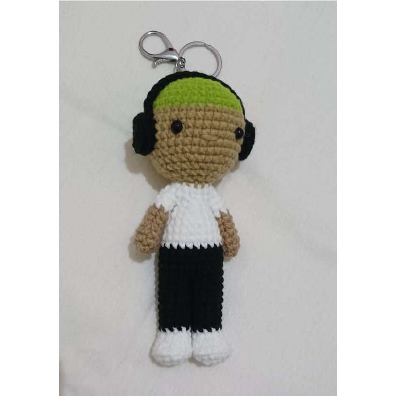 keychain frank ocean amigurumi/bagcharm/ganci Frank Ocean/variasiGreen