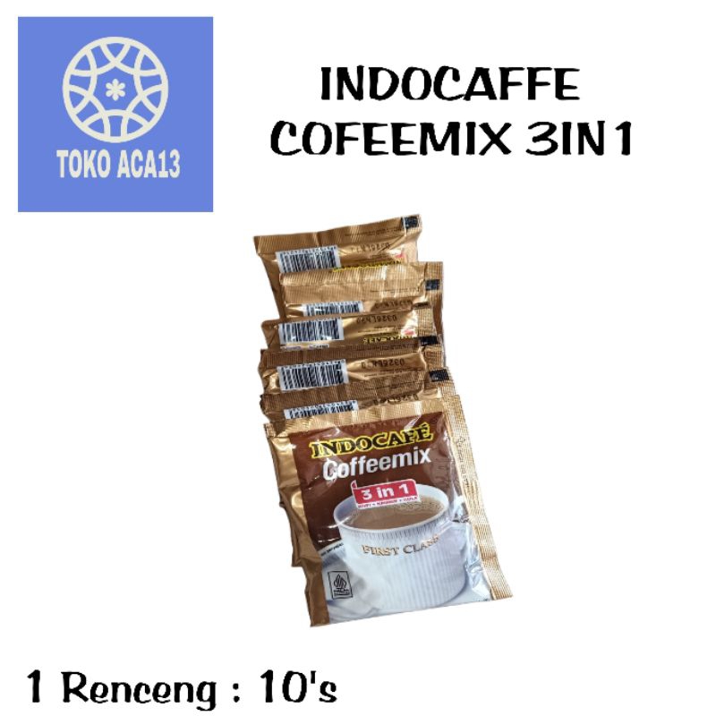 

KOPI INDOCAFFE COFEEMIX 3IN1 (1RENCENG ISI 10 Sachet)