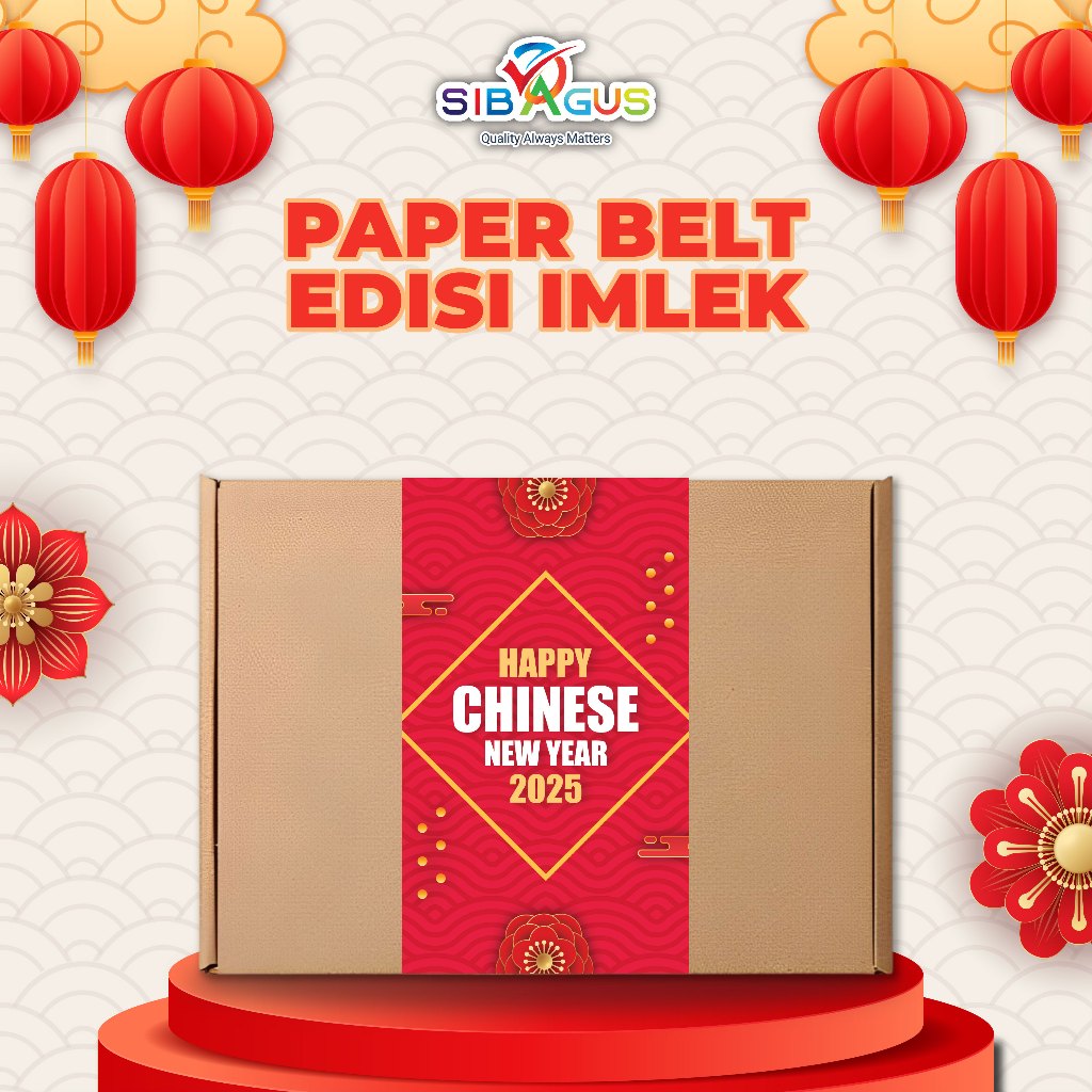 

Paper Belt Imlek 2025 | Sleeve Box Imlek Shio Ular 2025