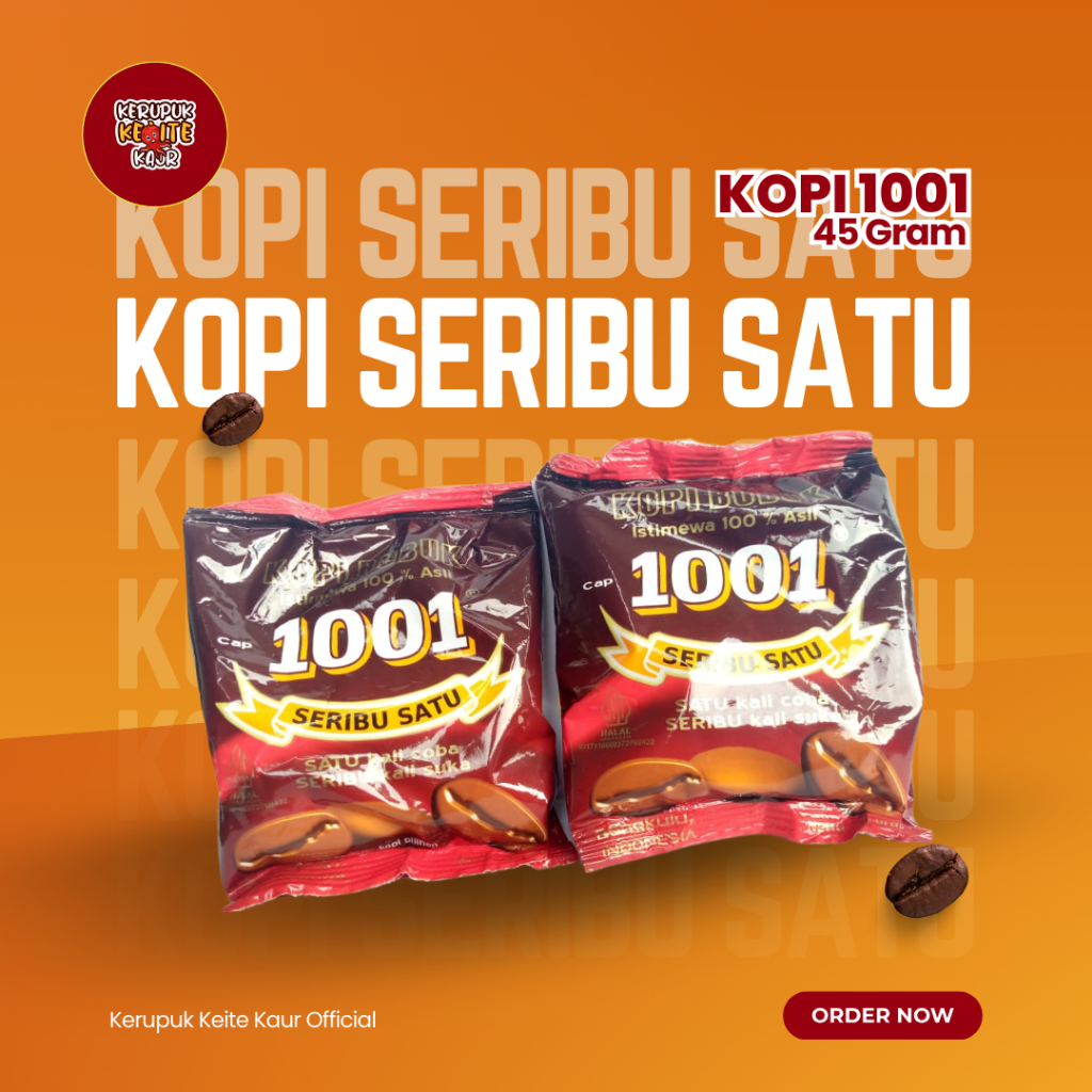 

Kopi 1001 Bengkulu kemasan 45gr Asli