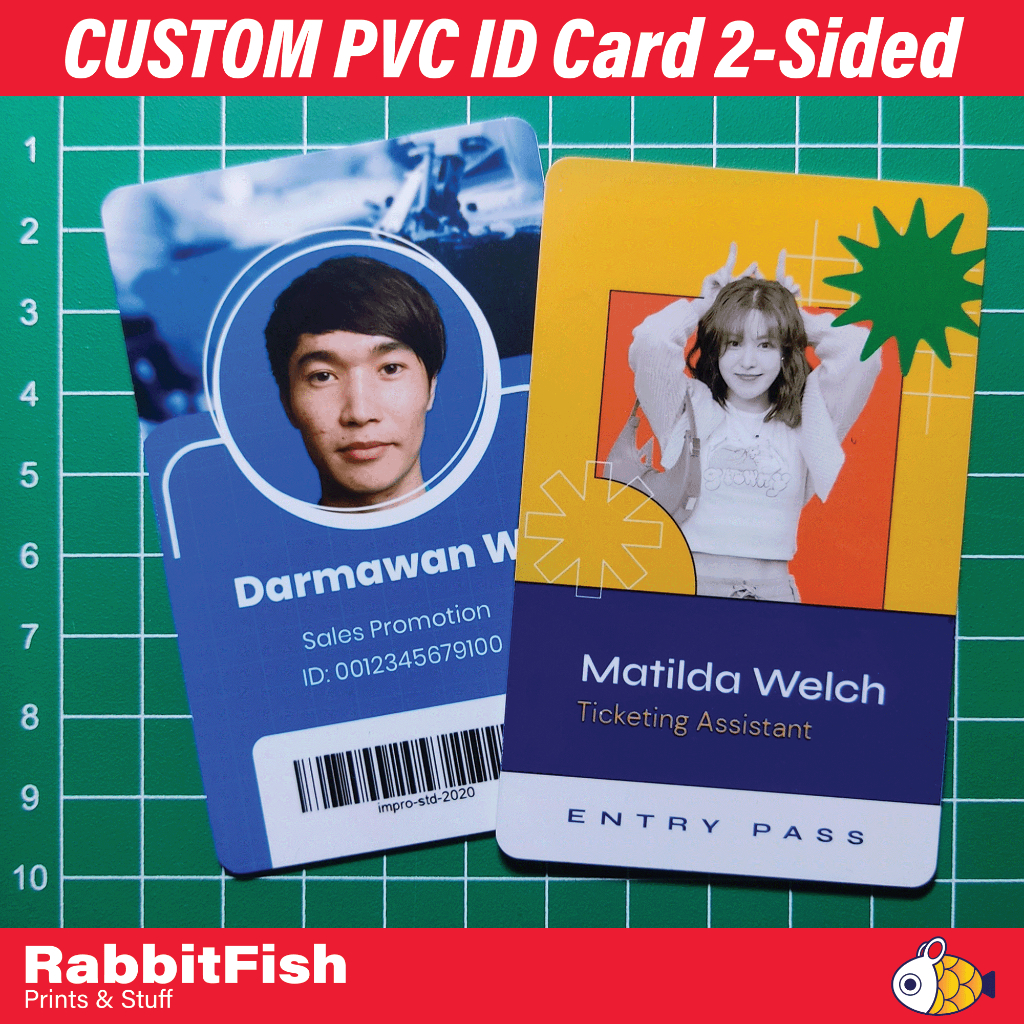 

Print Cetak CUSTOM PVC ID Card 2-sided TANPA MINIMUM ORDER
