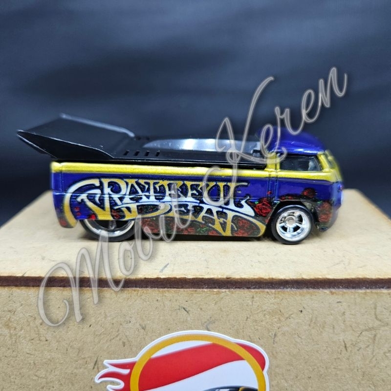Diecast Hot Wheels Loose Premium Grateful Dead Volkswagen Drag Truck blue ban karet