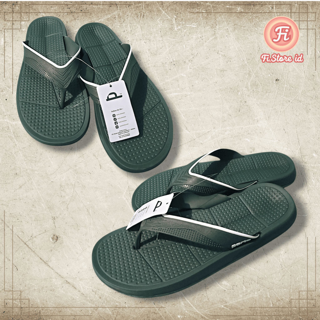 Porto Sandal Jepit Pria Dewasa Warna Hijau By Fi.Store id