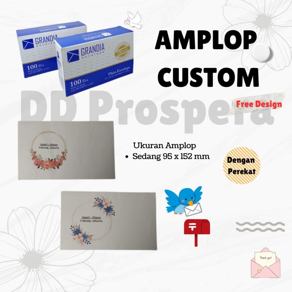 

Cetak Amplop / Cetak Amplop Custom / Amplop Kondangan [FREE DESIGN]