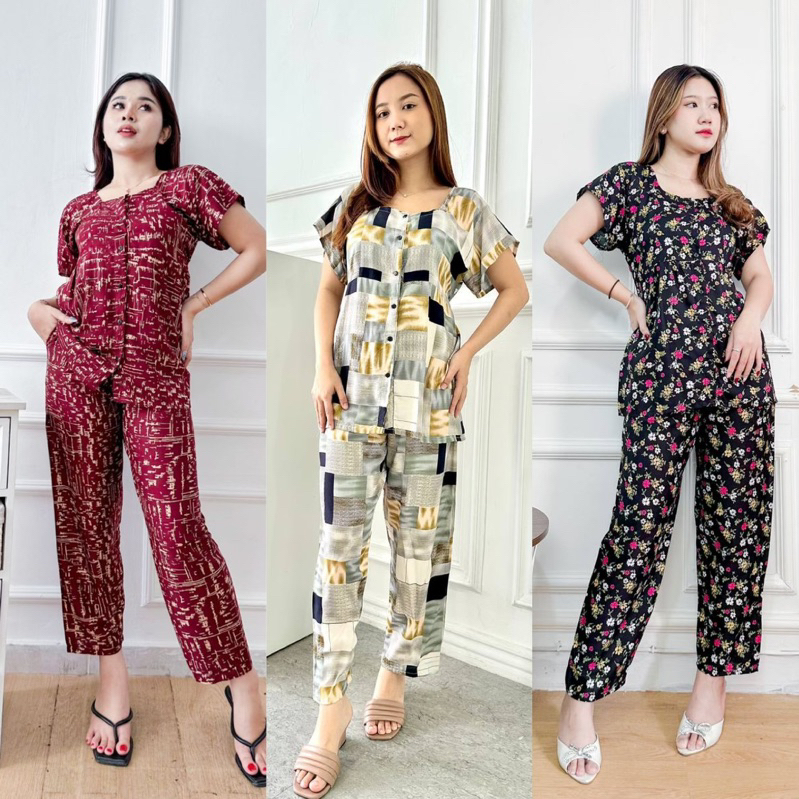 DASTER PUTRI BALI - ESTELLE CELANA PANJANG SETELAN DASTER BALI