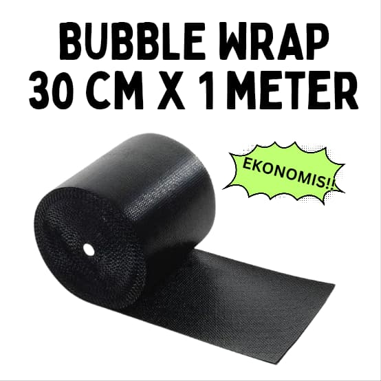 

BUBBLE WRAP EKONOMIS 30 CM X 1 M HITAM / BENING MAKASSAR PLASTIK BUBBLE