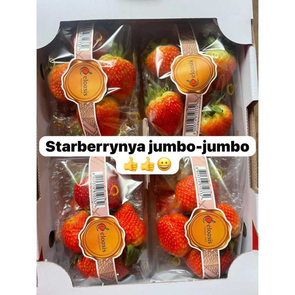 

STRAWBERRY KOREA - ELOASIS DAN BERRY LICIOUS PREMIUM STRAWBERY 330GR RASA MANIS