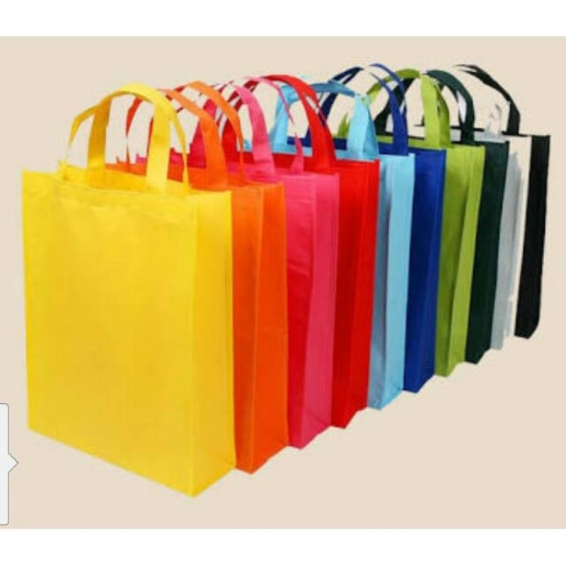 

Tas Spunbond (12pcs) Goodie Bag Handle uk 30x40x8 kain 65 gsm / Tas Belanja