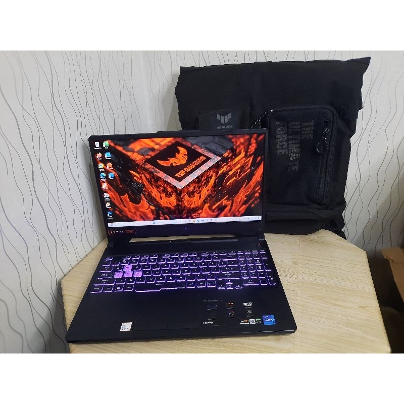 ASUS TUF GAMING F15 FX506HC INTEL I7/I5-11800H RAM 8G/SSD 512GB RTX 3050 4GB