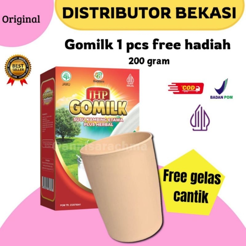 

GOMILK PELOPOR SUSU ETAWA PREMIUM SUSU KAMBING PLUS HERBAL SUSU ETAWA KAMBING ETAWA/ SUSU KESEHATAN 200 gram [BISA COD]