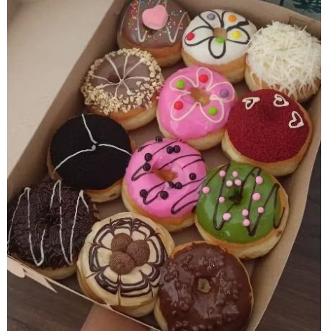 

Donat Susu Gemboel Isi 12 || Donat Hias || Donat Premium