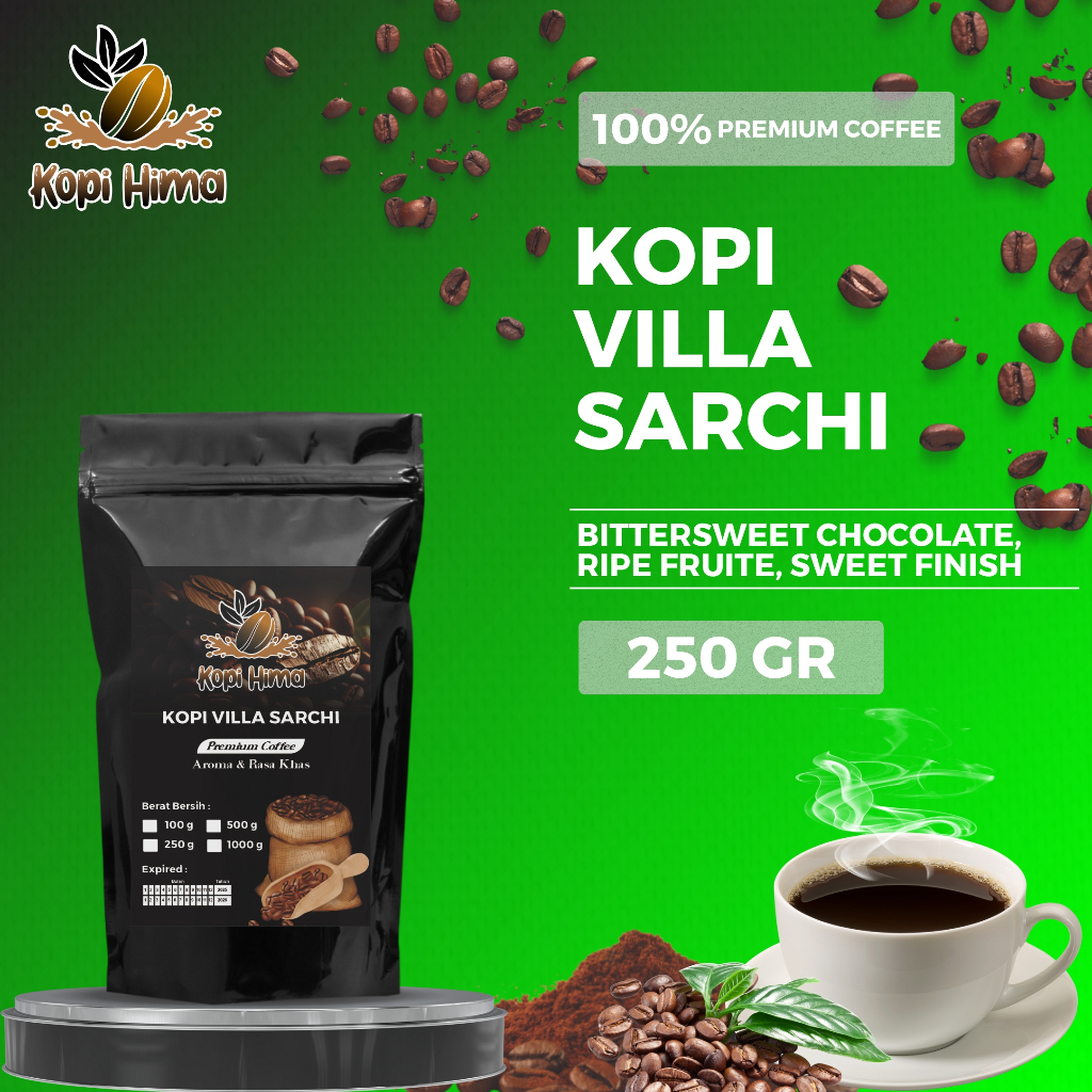 

kopi.hima - bubuk kopi villa sarchi berat 250 gram premium roasting