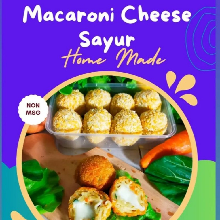 

Tangguh Homemade Olahan Sayur Hidroponik Macaroni Cheese Sayur Non MSG/Tanpa Pengawet Halal Isi 8 pcs