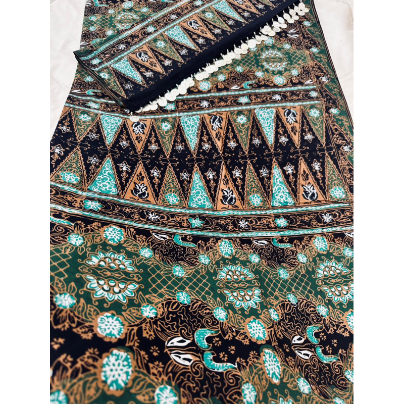 set kain tekuluk batik jambi asli dengan ronce