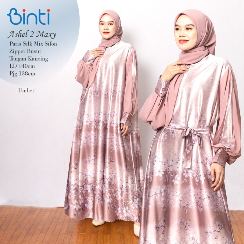 Gamis Jumbo matt Paris silk mix sifon Ashel 2 Maxy By Enter ld 140