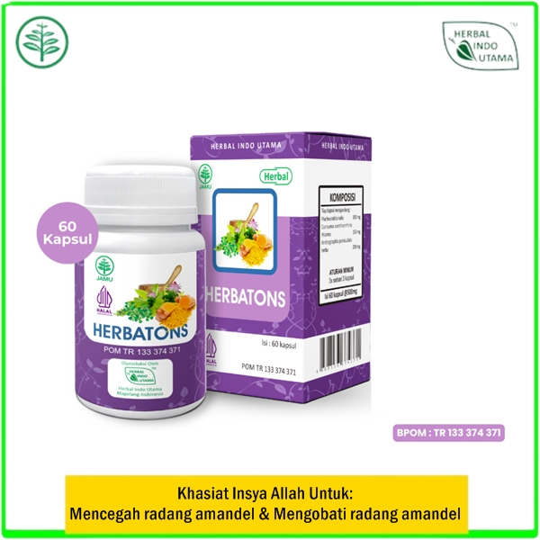 Obat herbal amandel kronis membengkak radang sakit tenggorokan BPOM