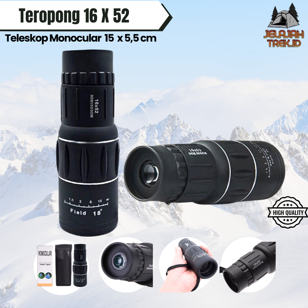 Teropong Monokular Focus Zoom Lens Telescope /Teropong Outdoor Binocular Bushnell Single Powerview 1