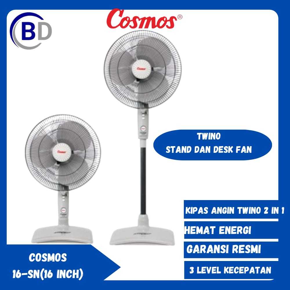 Kipas Cosmos Twino 16SN Kipas Angin Berdiri-Duduk Kipas Angin Cosmos