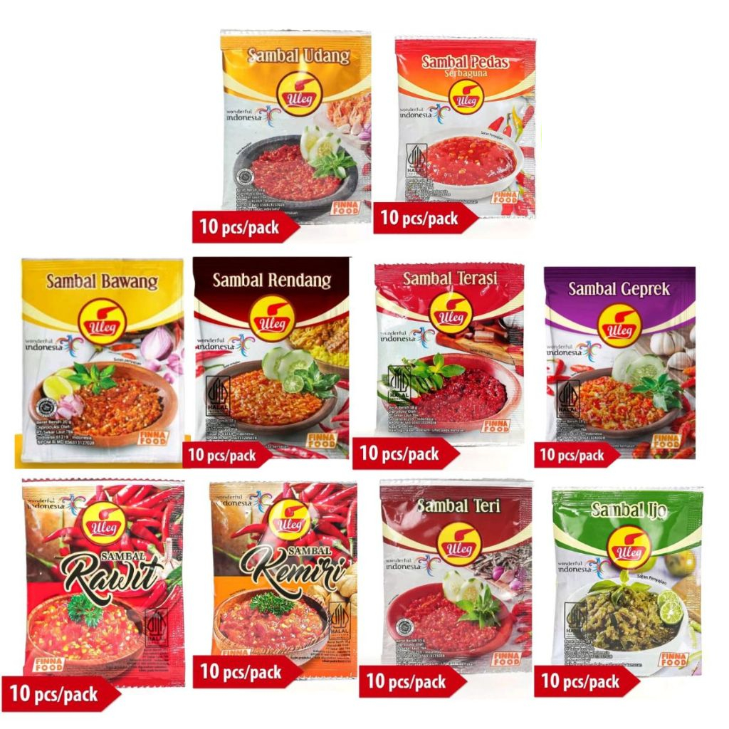 

Finna Sambal Uleg Sachet [10 sachet/ pak]