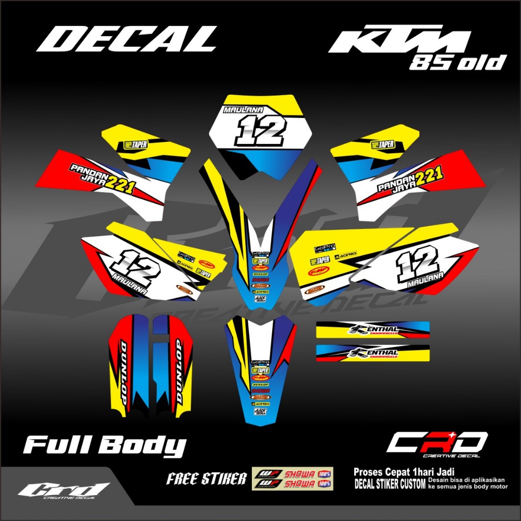 decal stiker ktm 85 old decal ktm 85 lama stiker decal ktm