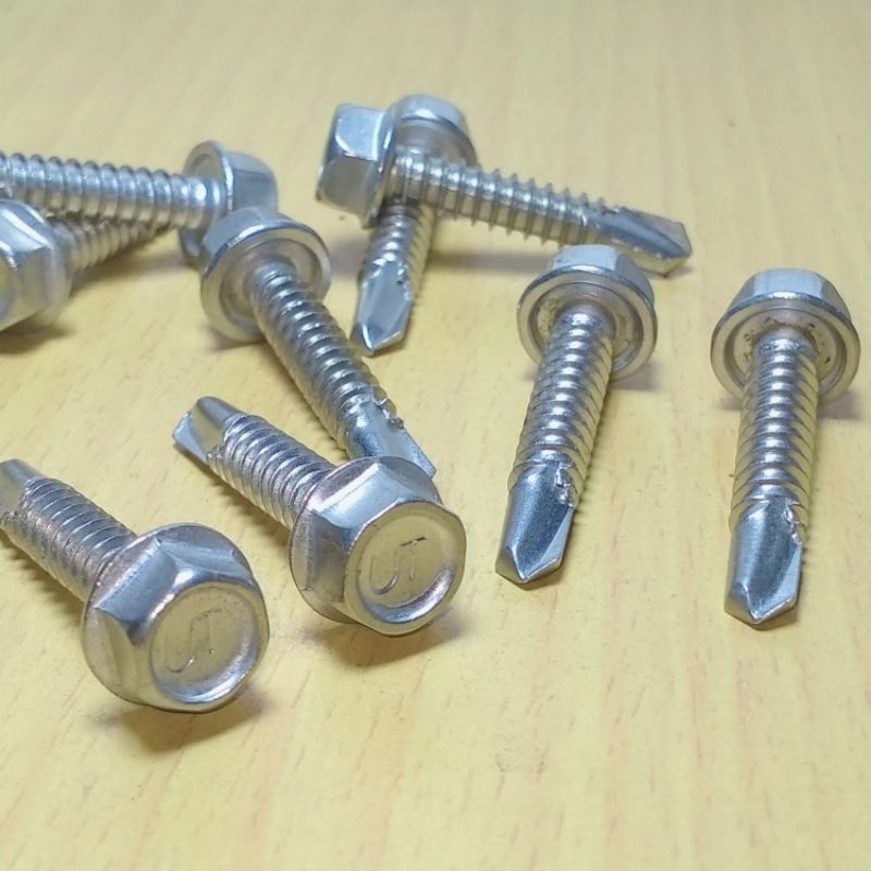 sekrup roofing sds #13x30mm stainless sus 304 ropping stainless  kunci 10 [ isi 10 pcs]
