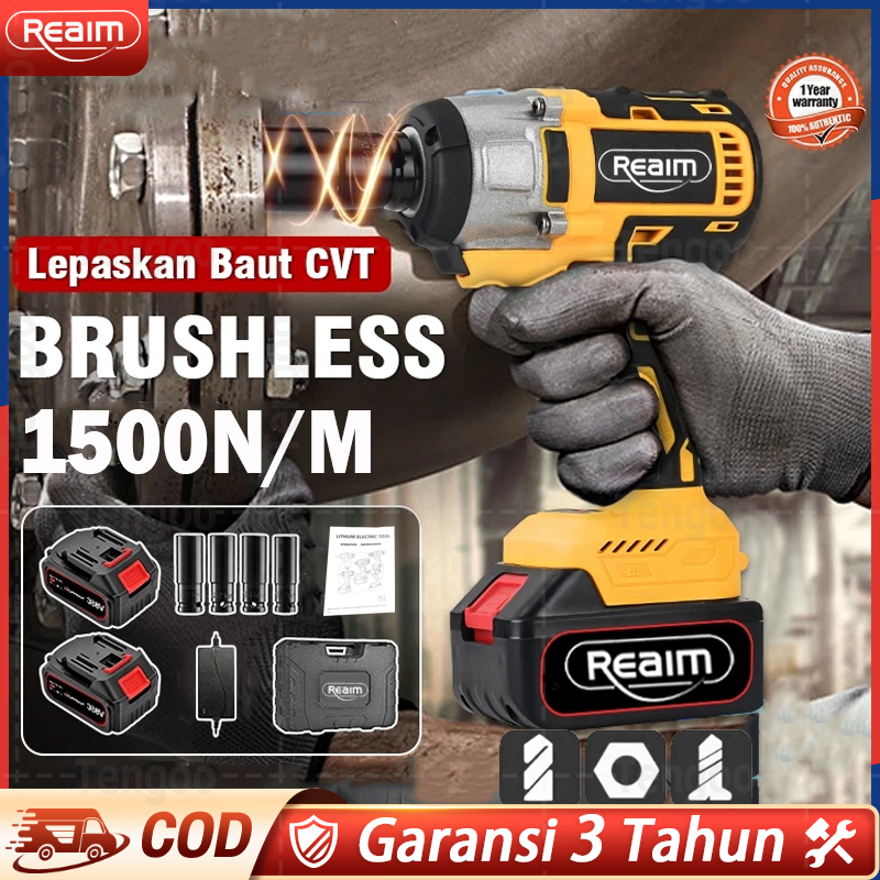 Brushless bor Impact wrench  baterai 1500 N.M cordless Impact wrench impact baterai Cordless Impact 