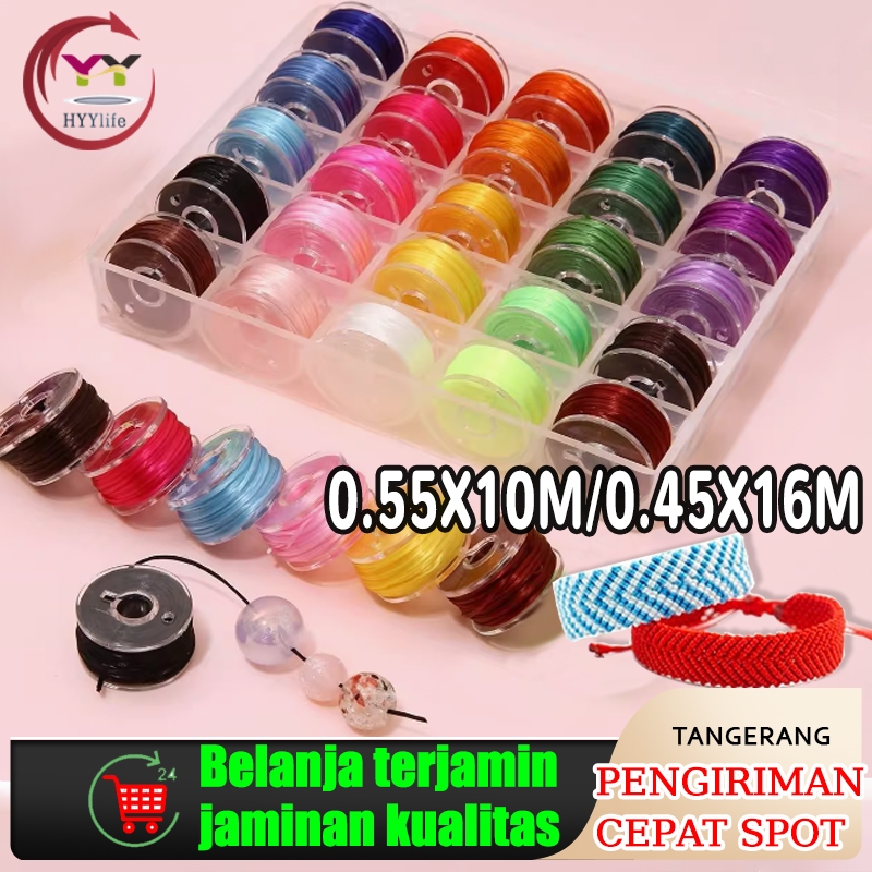 Benang Jahit Kulit 25pcs/Box Jahit Benang Lilin Buatan Tangan Tali Lilin Tenunan Kulit