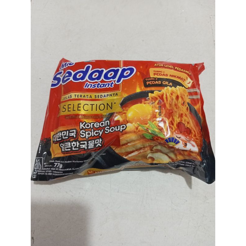 

Mie sedap Korean spicy soup 77gr