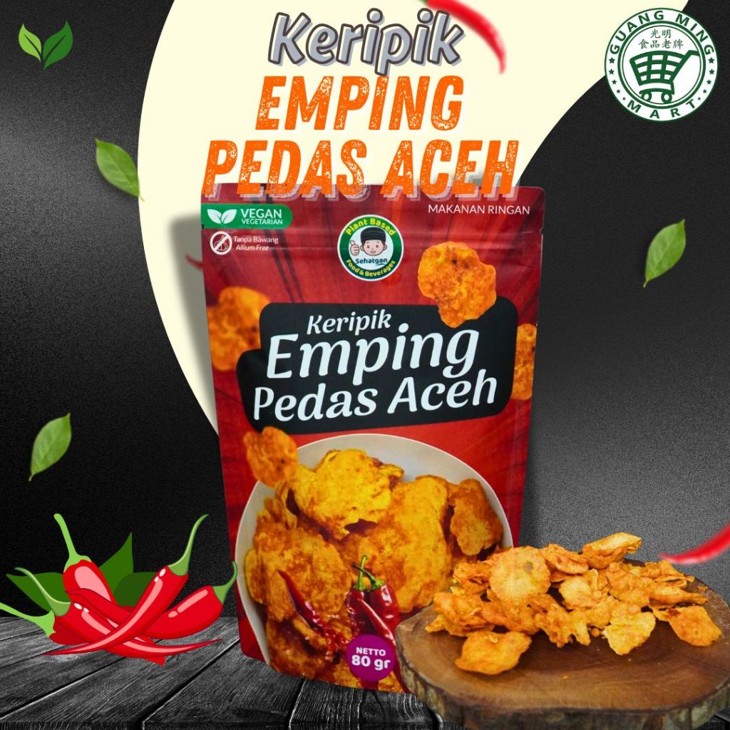 

Keripik Emping Pedas Aceh Sehat Gan 80gr