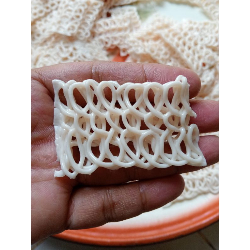 

kerupuk mawar kotak rasa bawang gurih renyah 2500 gram