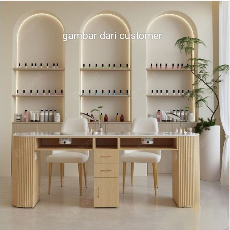 Meja Nail art - Nail art table custom