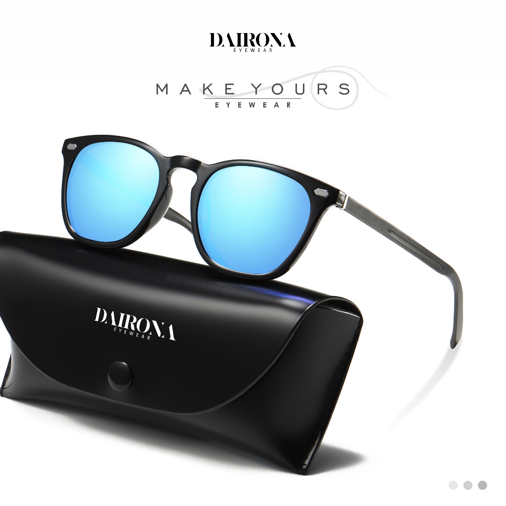 Dairona Eyewear Kacamata Hitam Sunglasses Anti Silau Anti Sinar Matahari UV400 Polarized Kacamata Hi