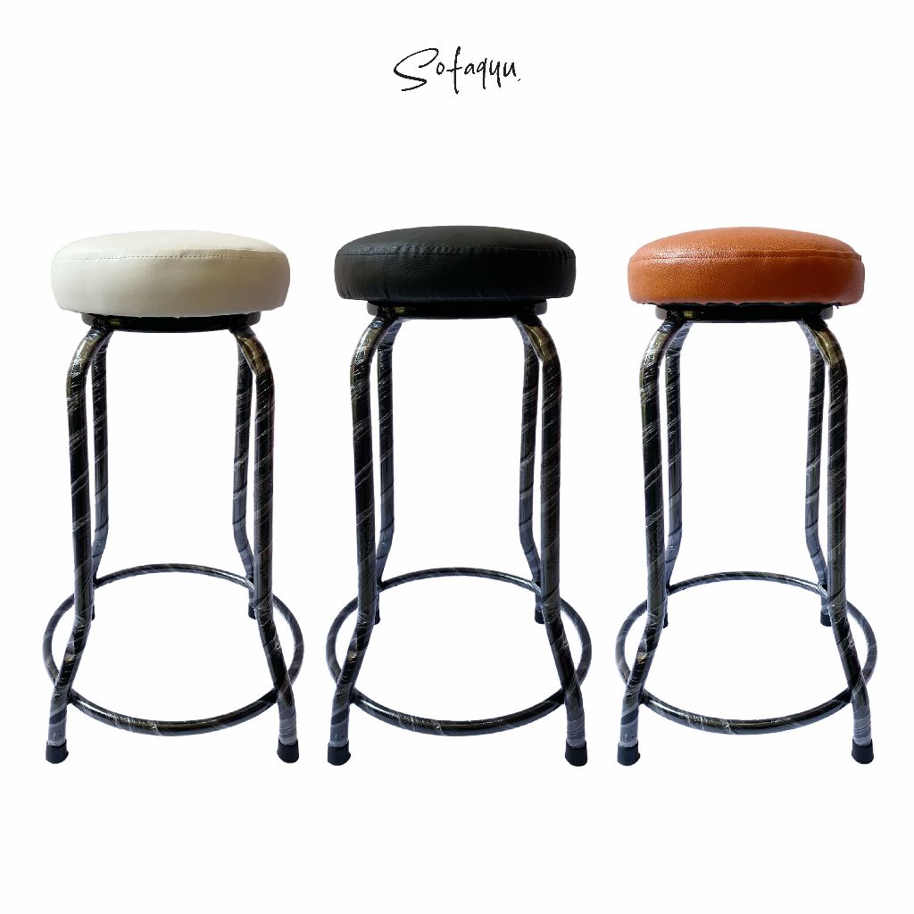 kursi bakso busa 60 cm / kursi tangga / kursi sofa / kursi tinggi / bangku cafe /kursi besi / kursi 