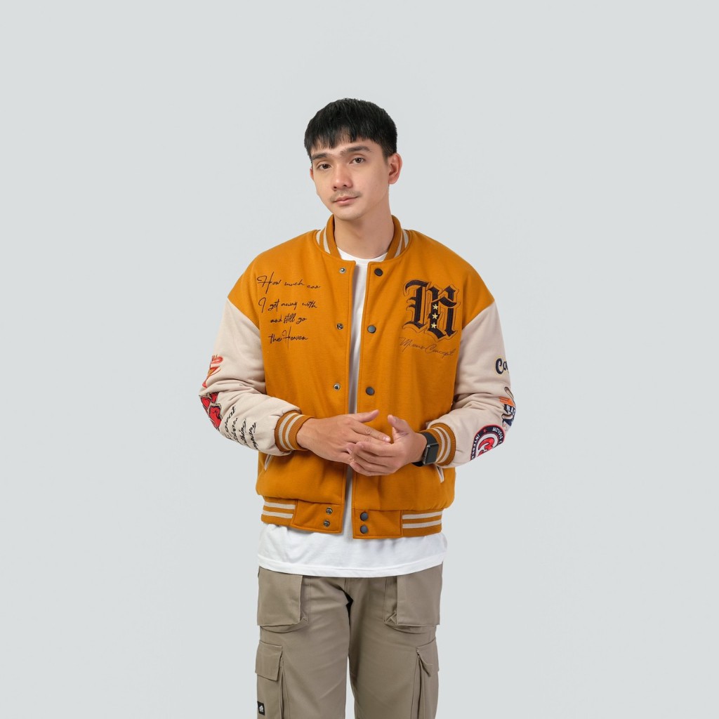 Mcvois Varsity Jaket Mustard