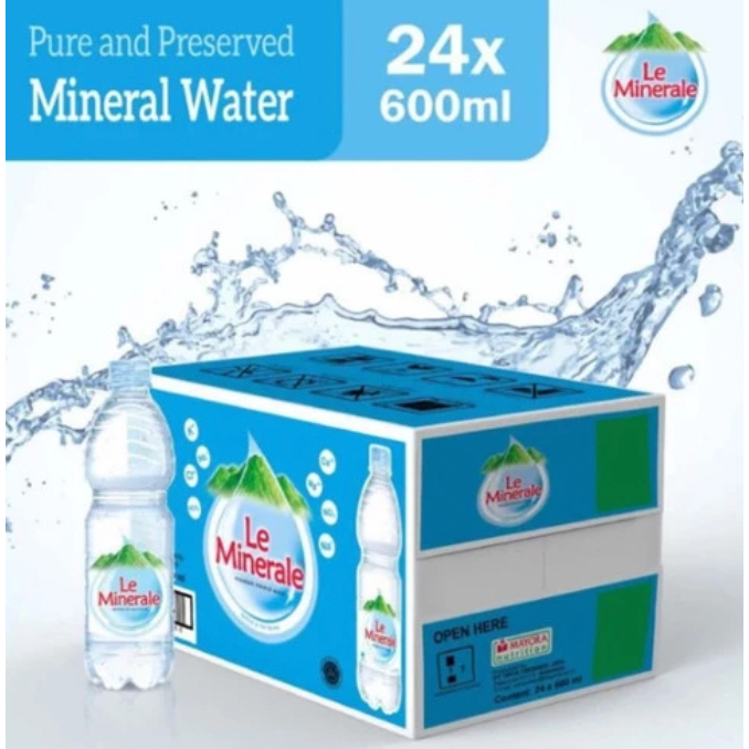 

Lee Minerale 600Ml | 1 Dus isi 24 Botol