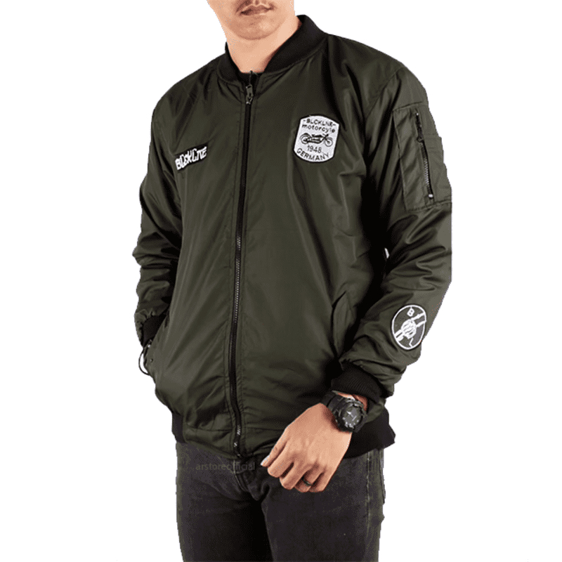 Milatif - Jaket Bomber Bolak Balik Pria / Jaket Pria Anti Air