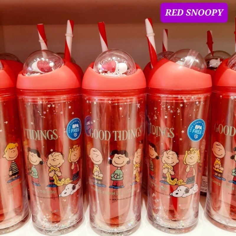 tumbler snoopy botol minum sedotan snoopy tumbler sedotan snoopy miniso