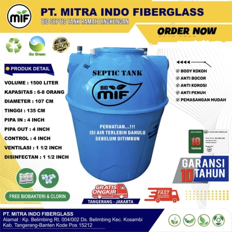 septic tank 1500 liter,biomif,Biotech,biotank,biotaff