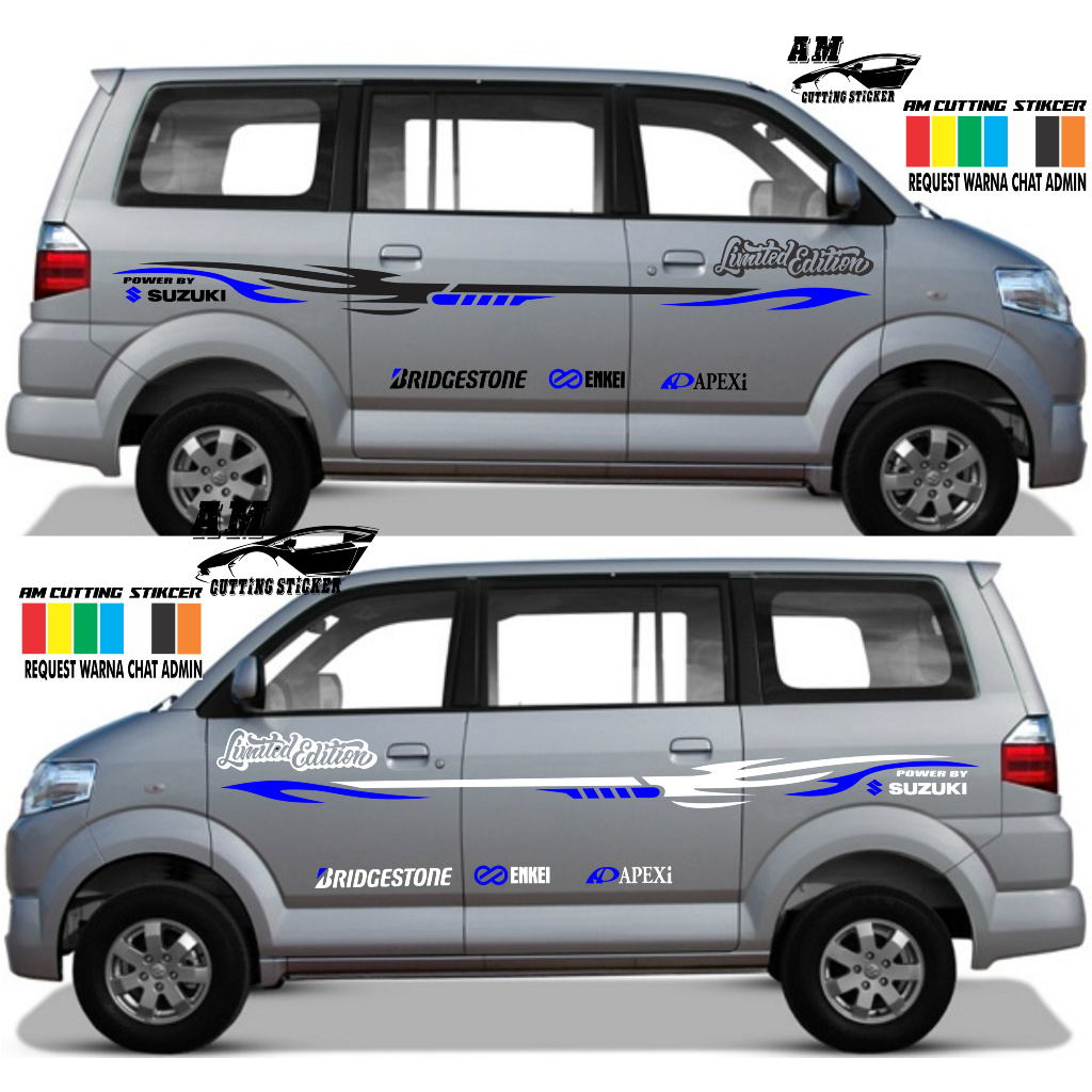 Promo Stiker Mobil Apv Stiker Mobil Apv Stiker Cutting Variasi Body Samping Mobil Suzuki Apv